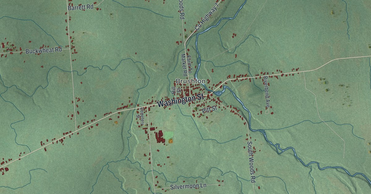 Map of Moira, New York