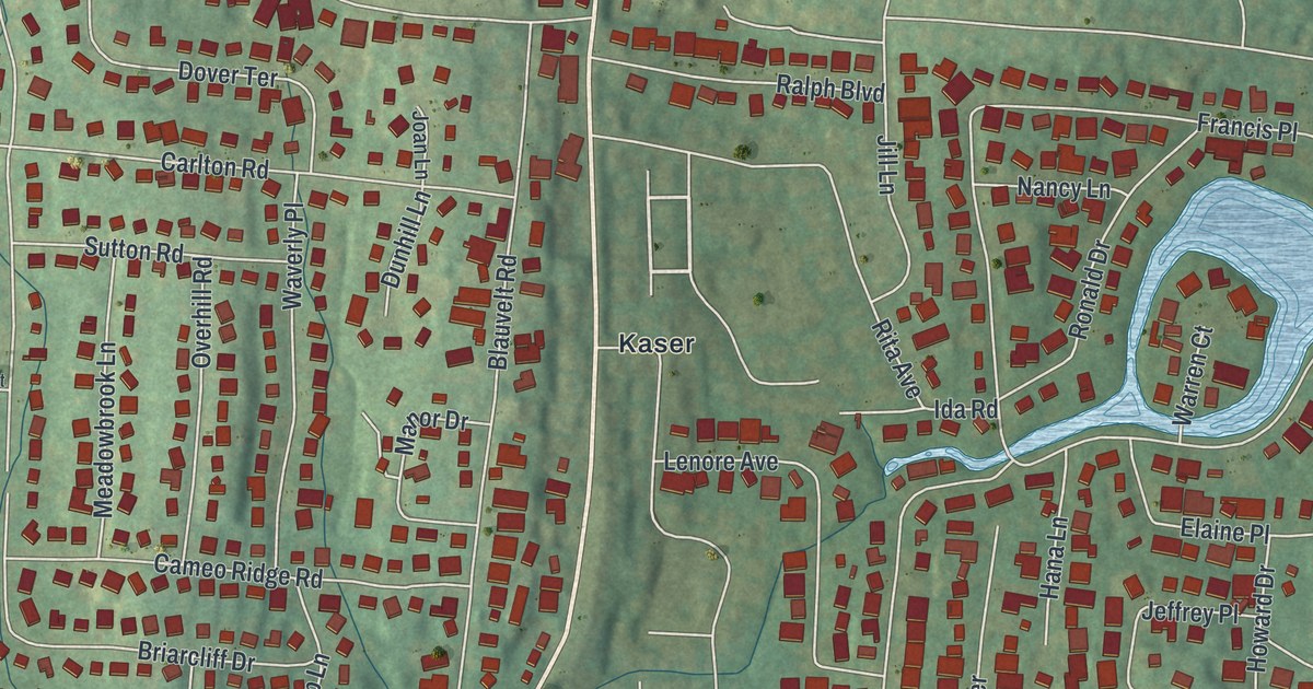 Map of Monsey, New York