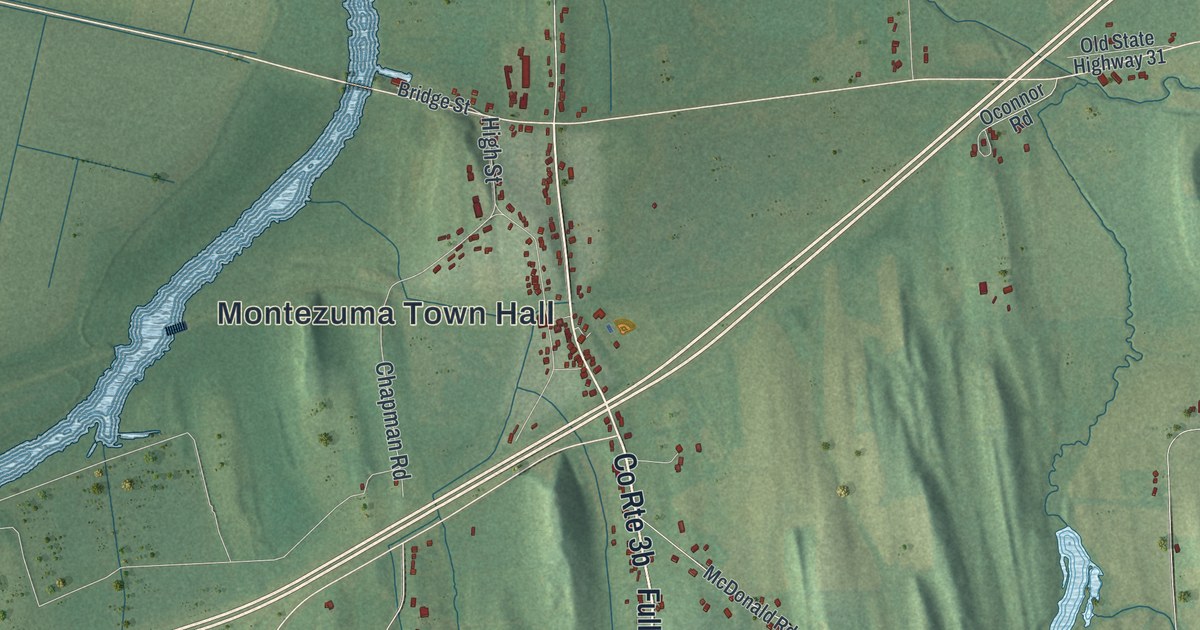 Map of Montezuma, New York