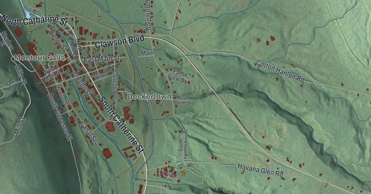 Map of Montour, New York