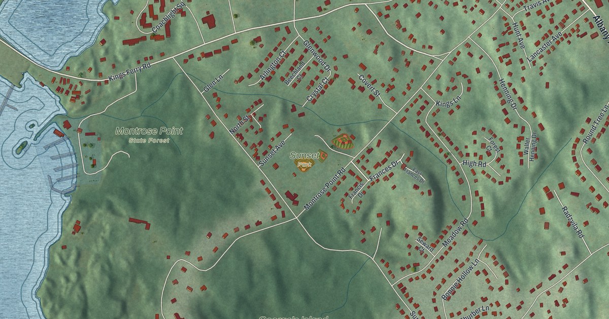 Map of Montrose, New York