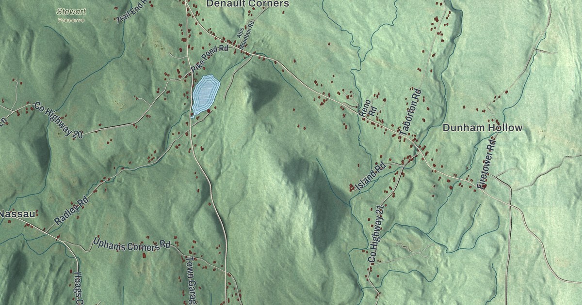 Map of Nassau, New York