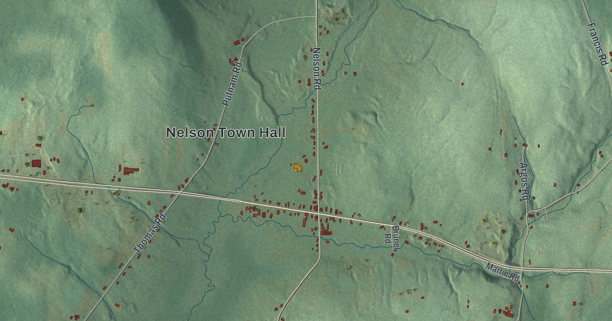 Map of Nelson, New York