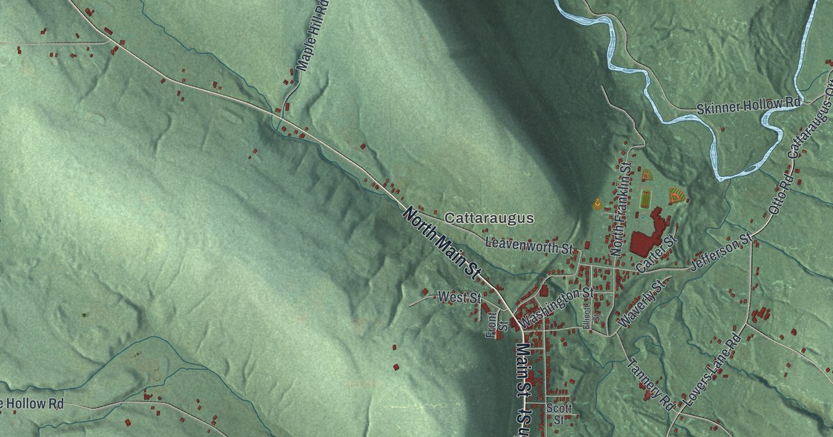 Map of New Albion, New York