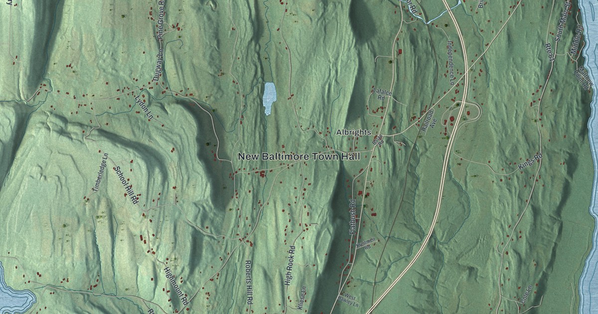 Map of New Baltimore, New York