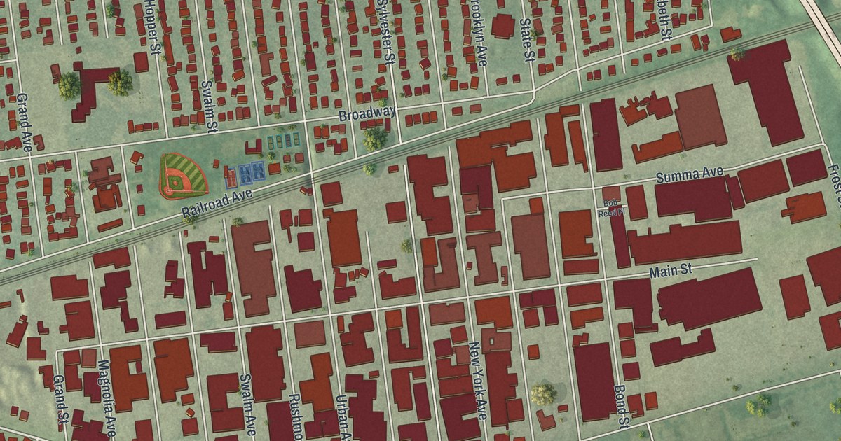 Map of New Cassel, New York
