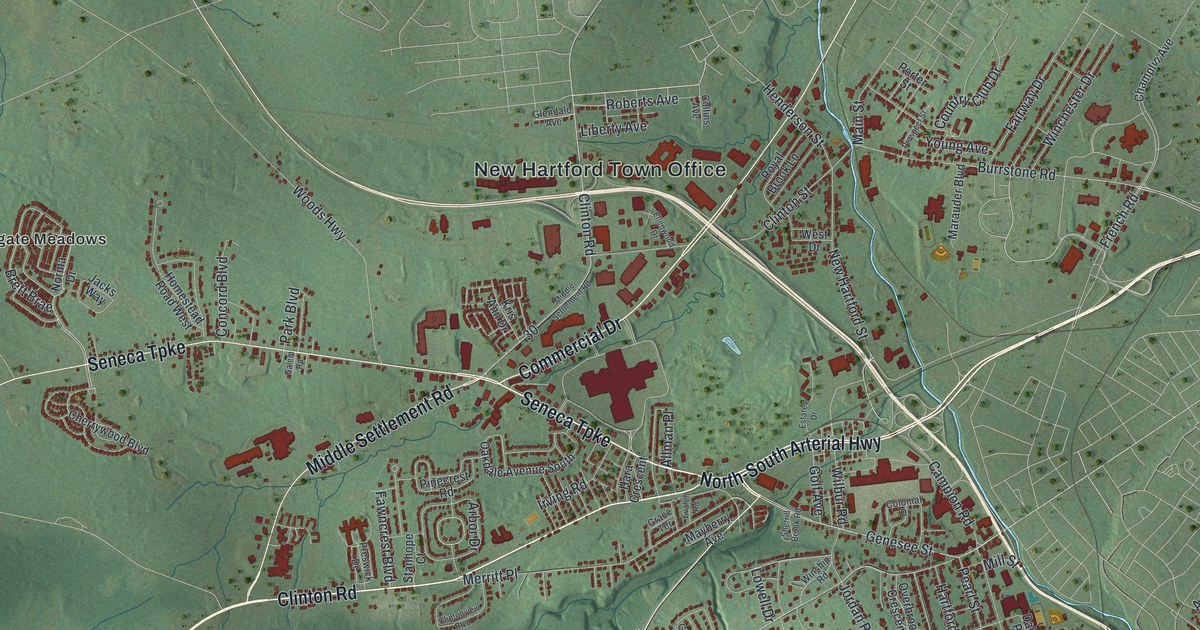 Map of New Hartford, New York