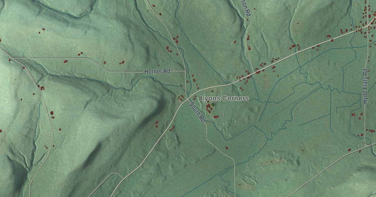 Map of New Hudson, New York