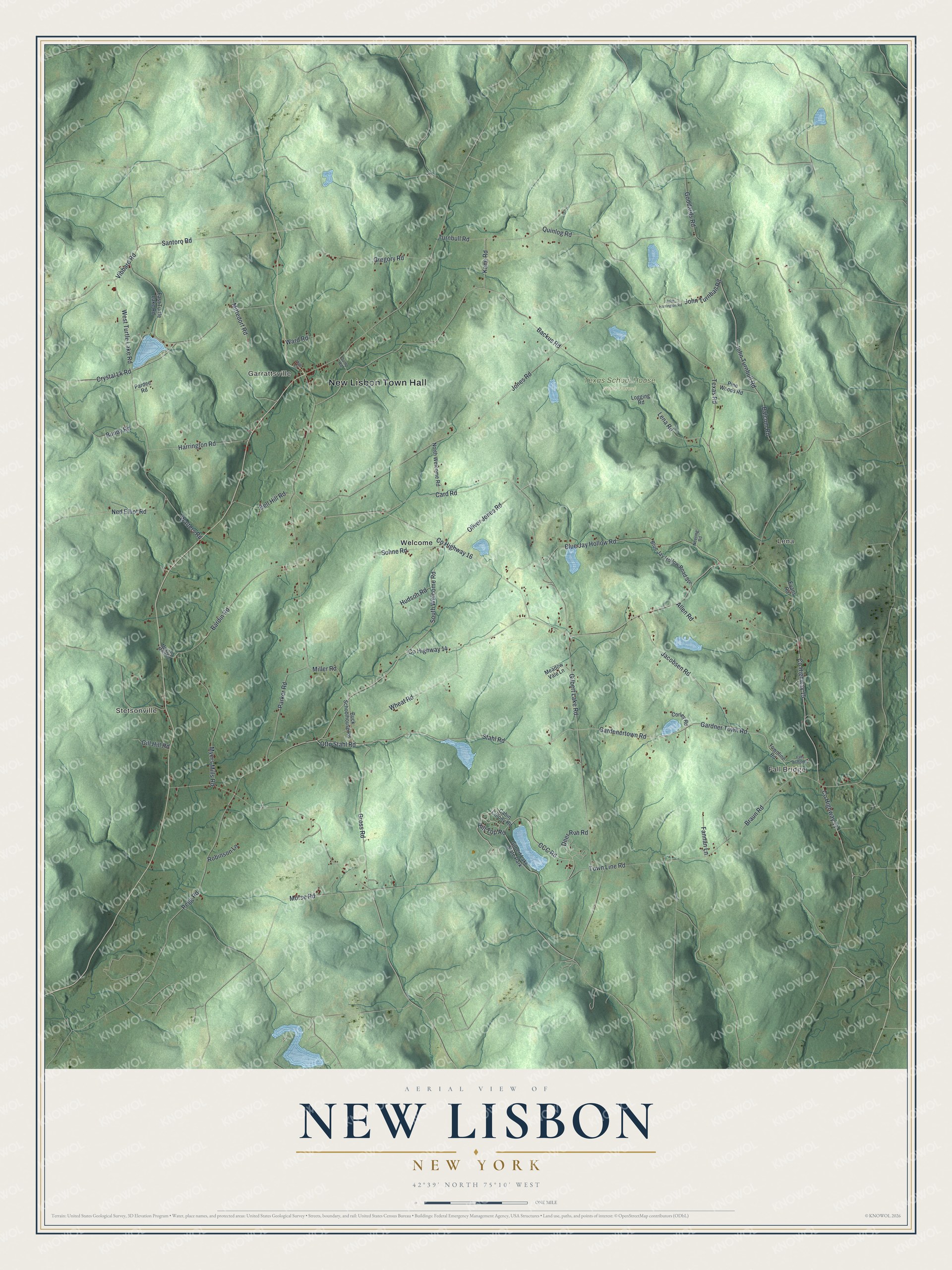 Watermarked full-map preview of New Lisbon, New York