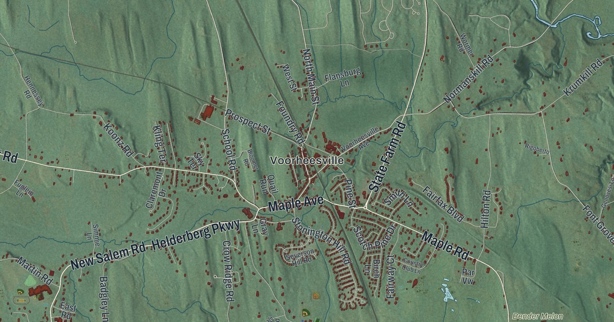 Map of New Scotland, New York