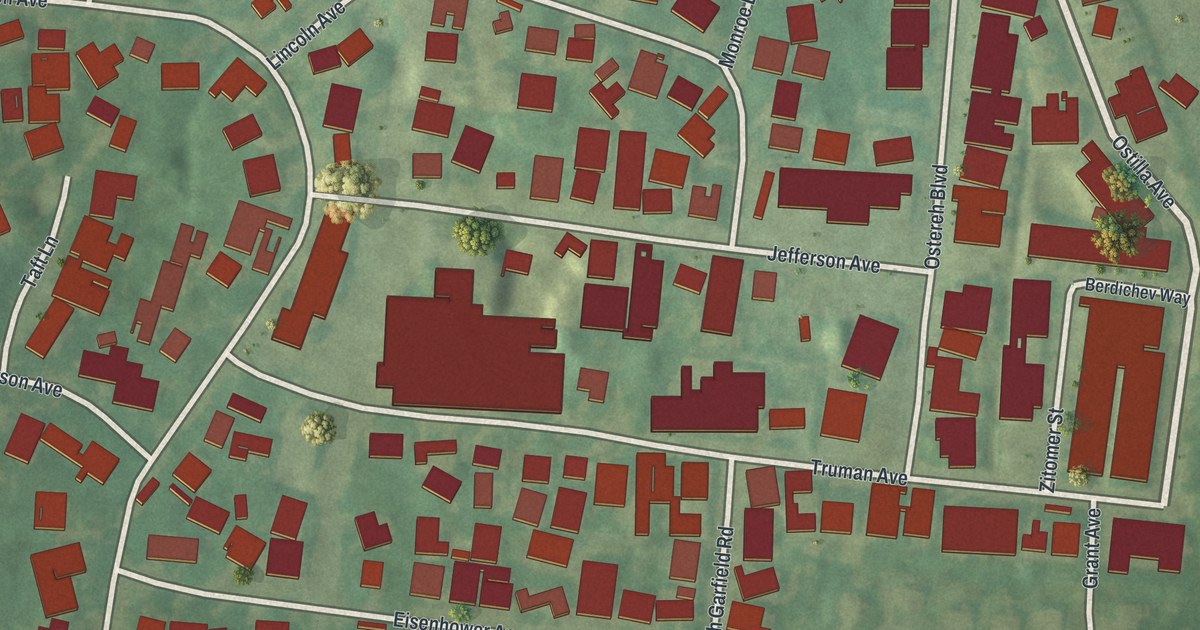 Map of New Square, New York