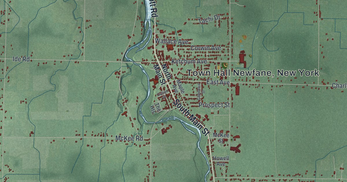 Map of Newfane, New York