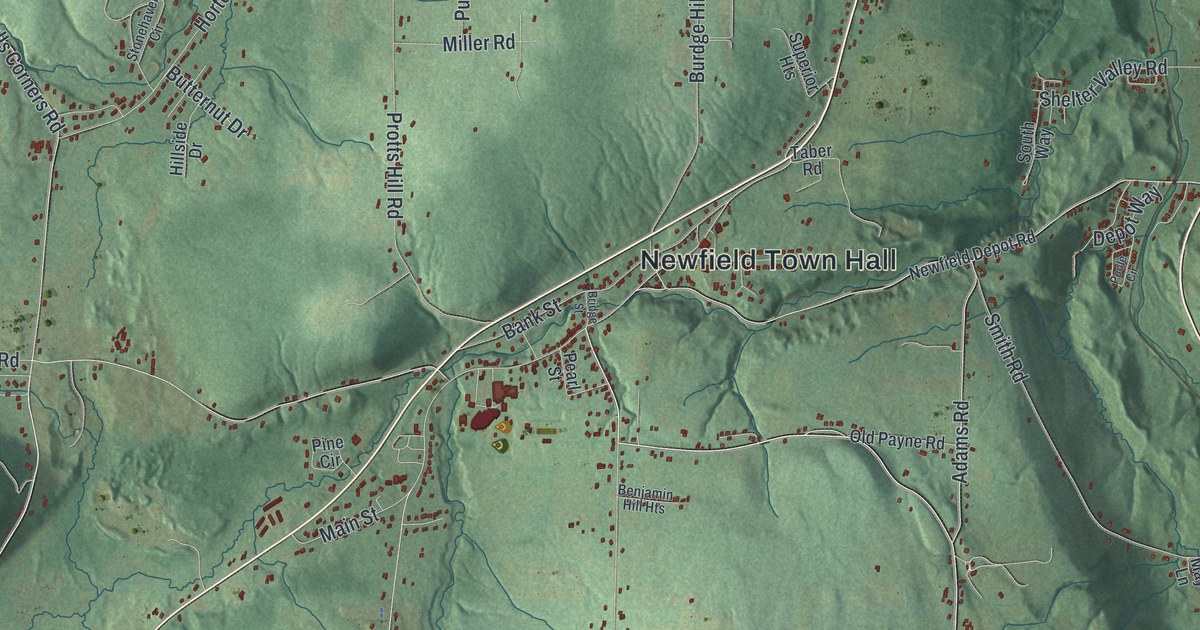 Map of Newfield, New York