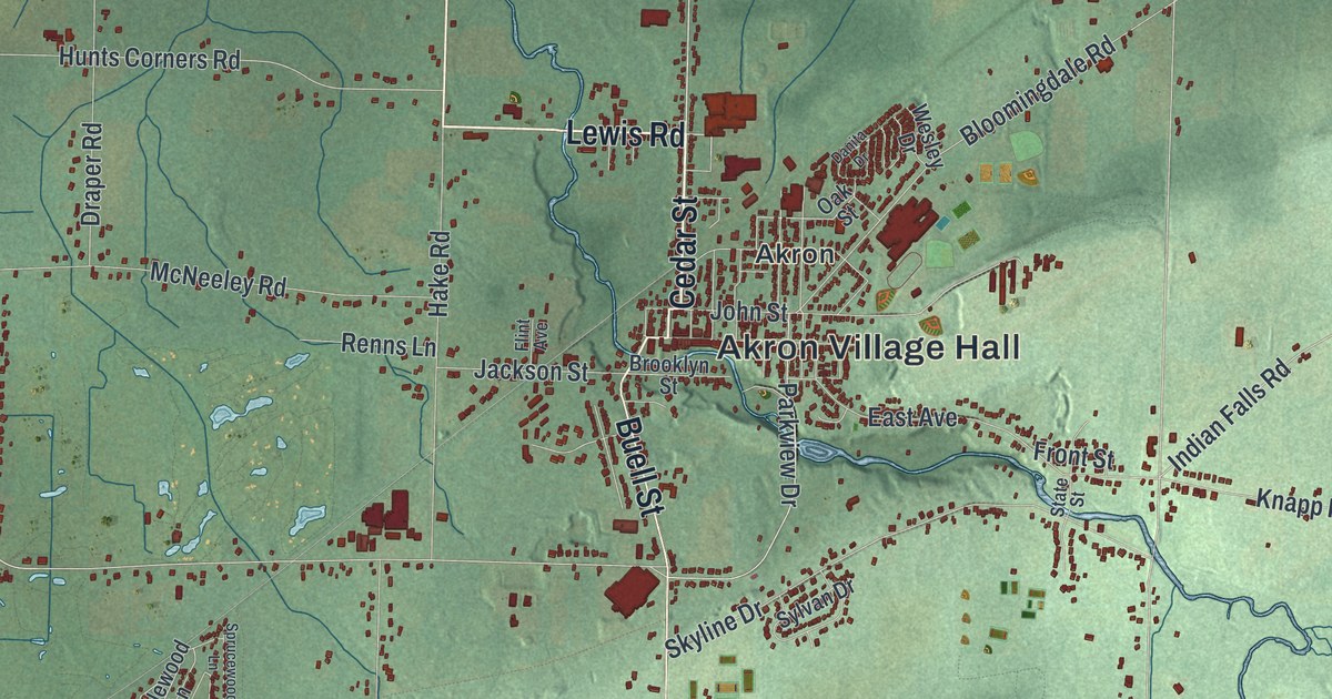 Map of Newstead, New York