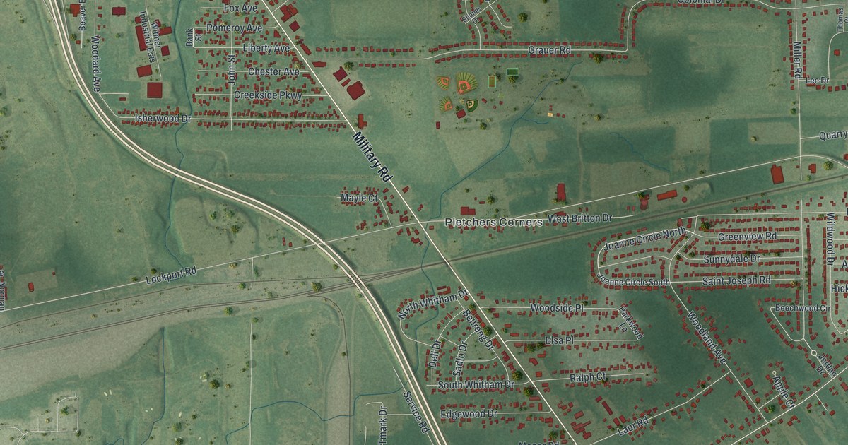 Map of Niagara, New York