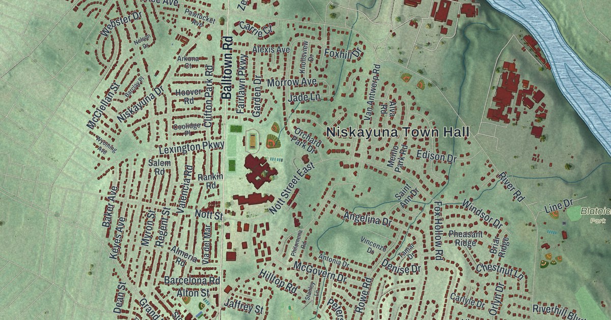 Map of Niskayuna, New York