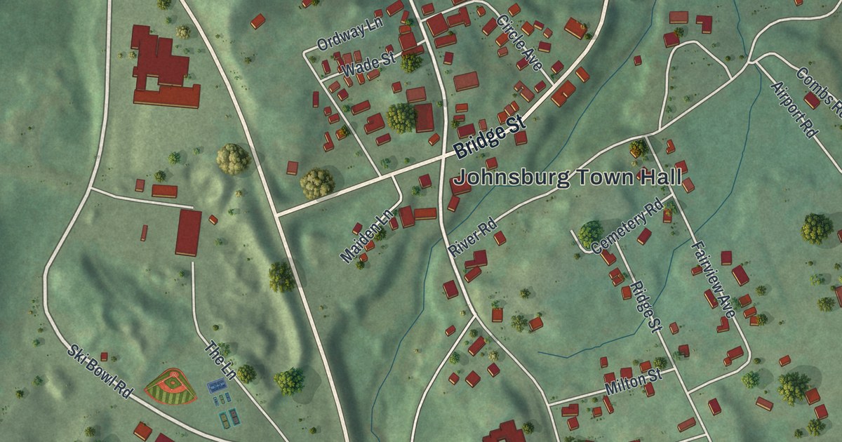 Map of North Creek, New York