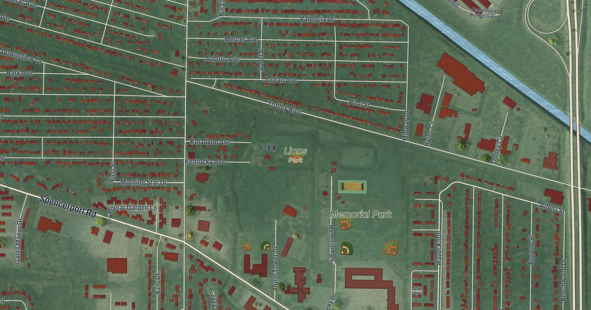 Map of North Gates, New York