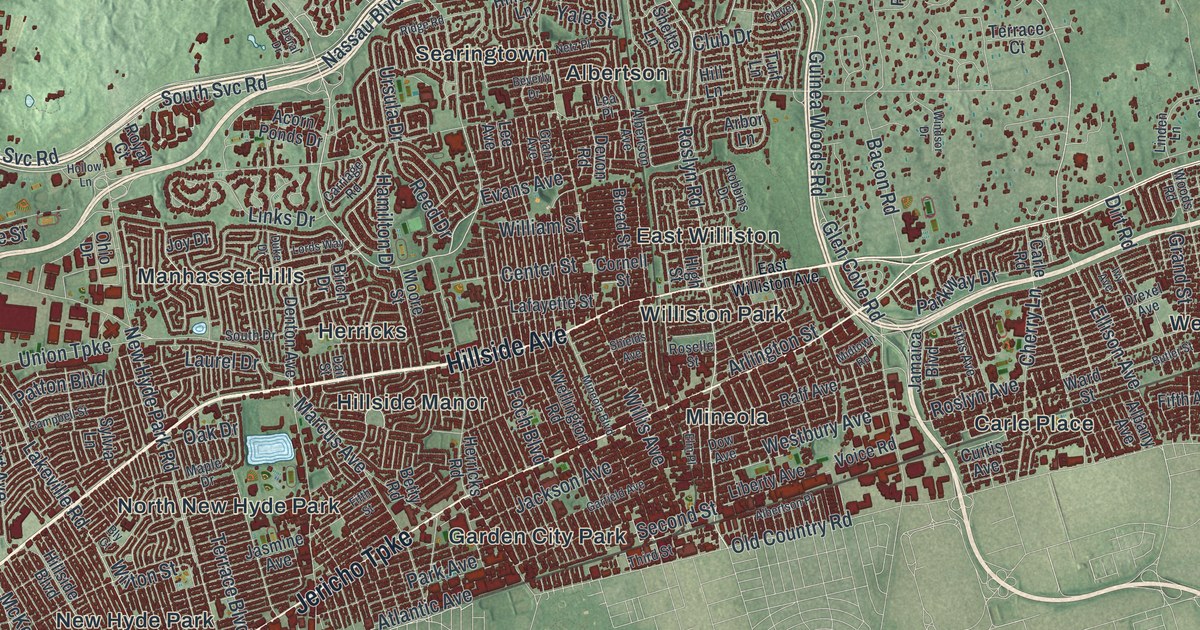 Map of North Hempstead, New York