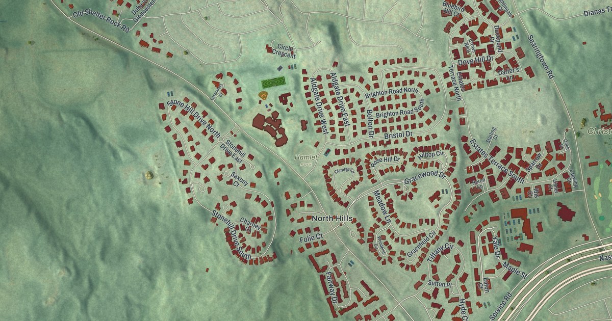 Map of North Hills, New York