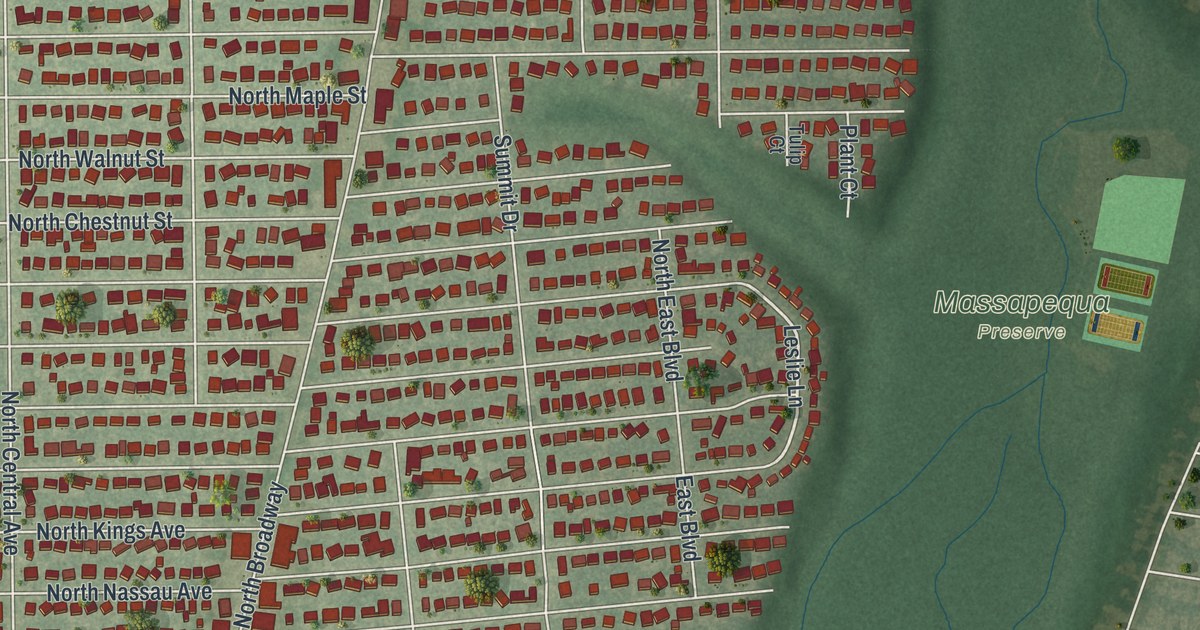 Map of North Massapequa, New York