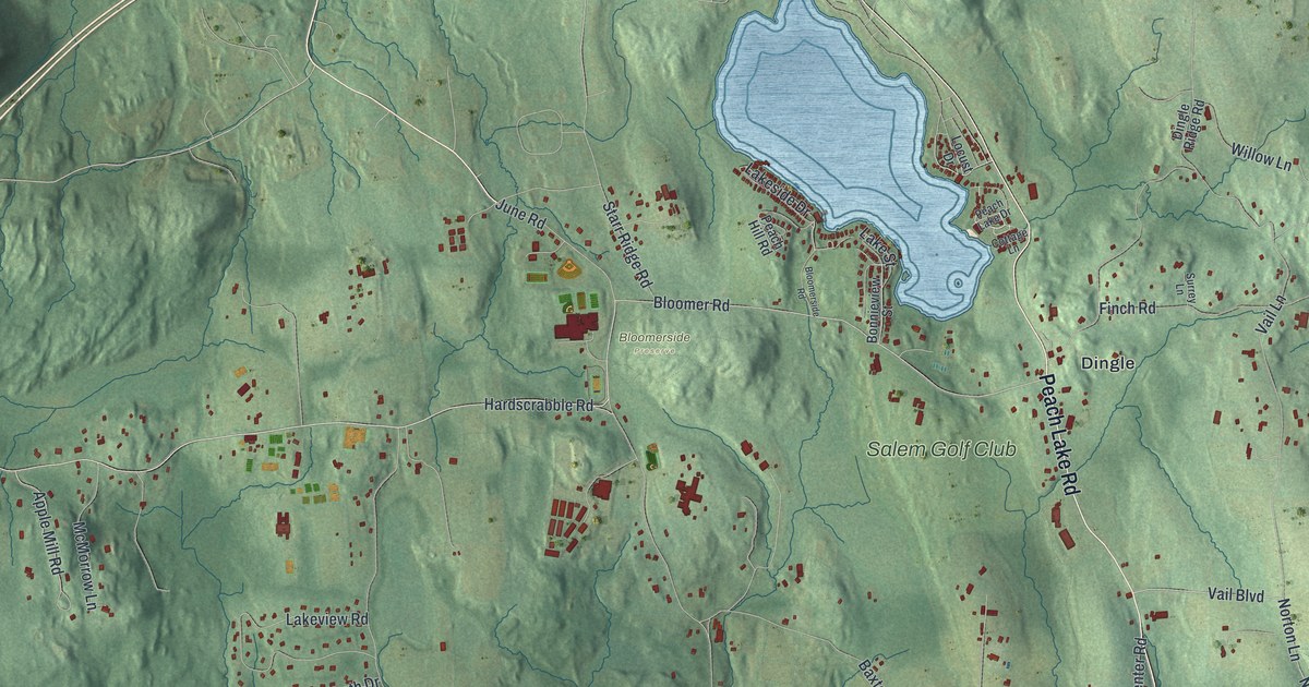 Map of North Salem, New York