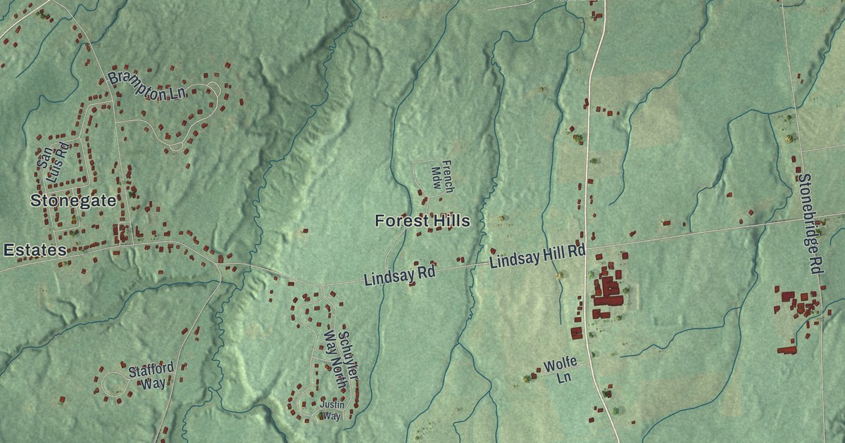 Map of Northumberland, New York