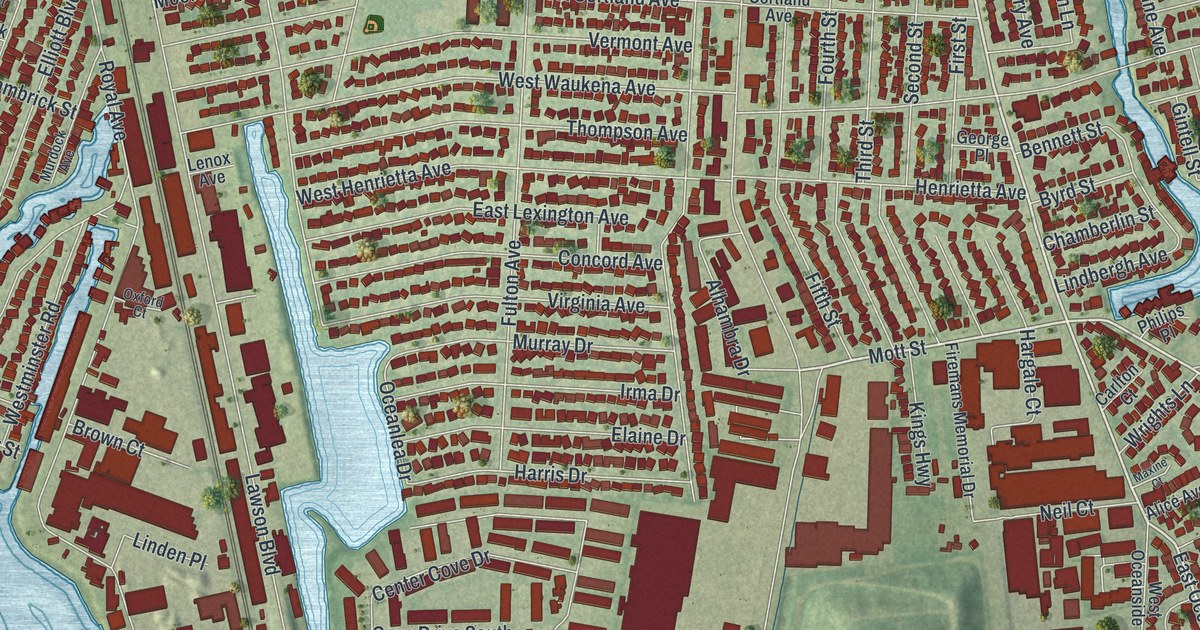 Map of Oceanside, New York