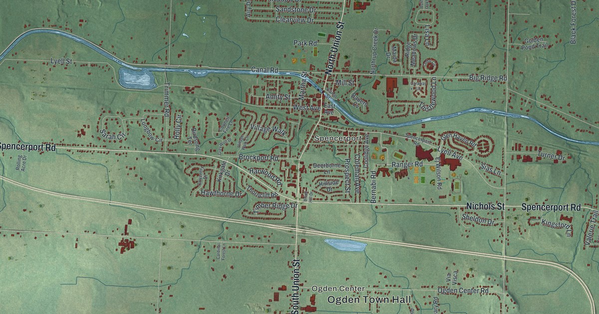Map of Ogden, New York