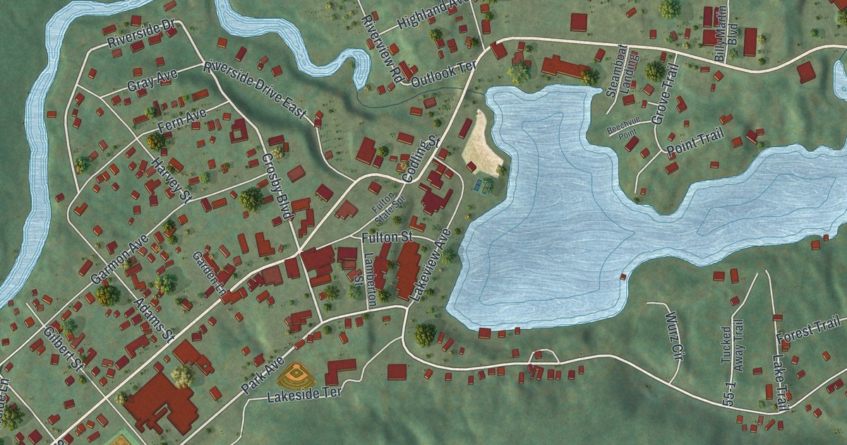 Map of Old Forge, New York