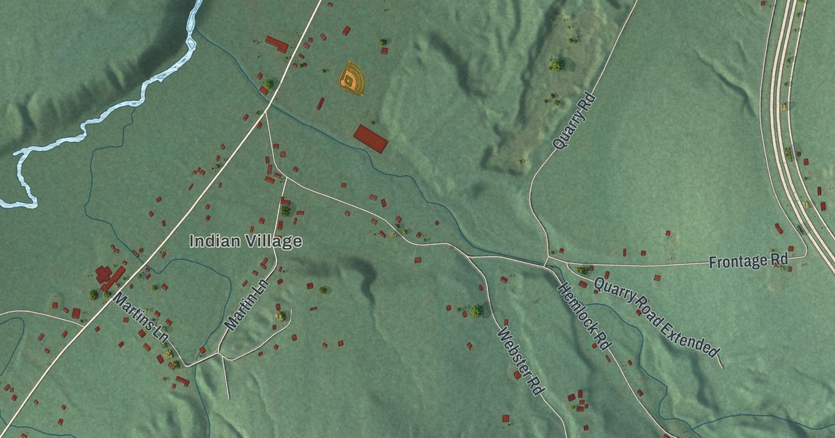 Map of Onondaga Nation Reservation, New York