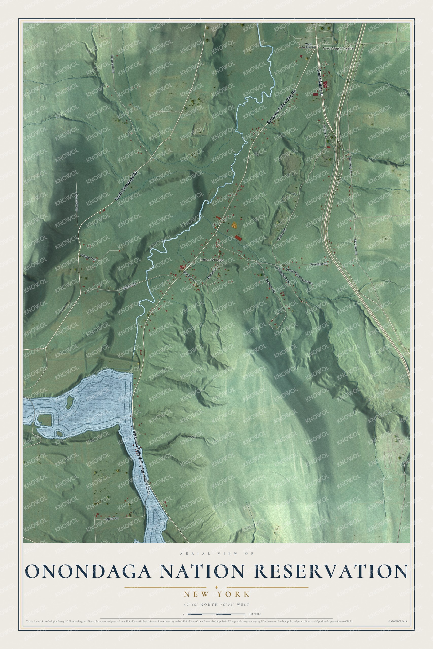 Watermarked full-map preview of Onondaga Nation Reservation, New York