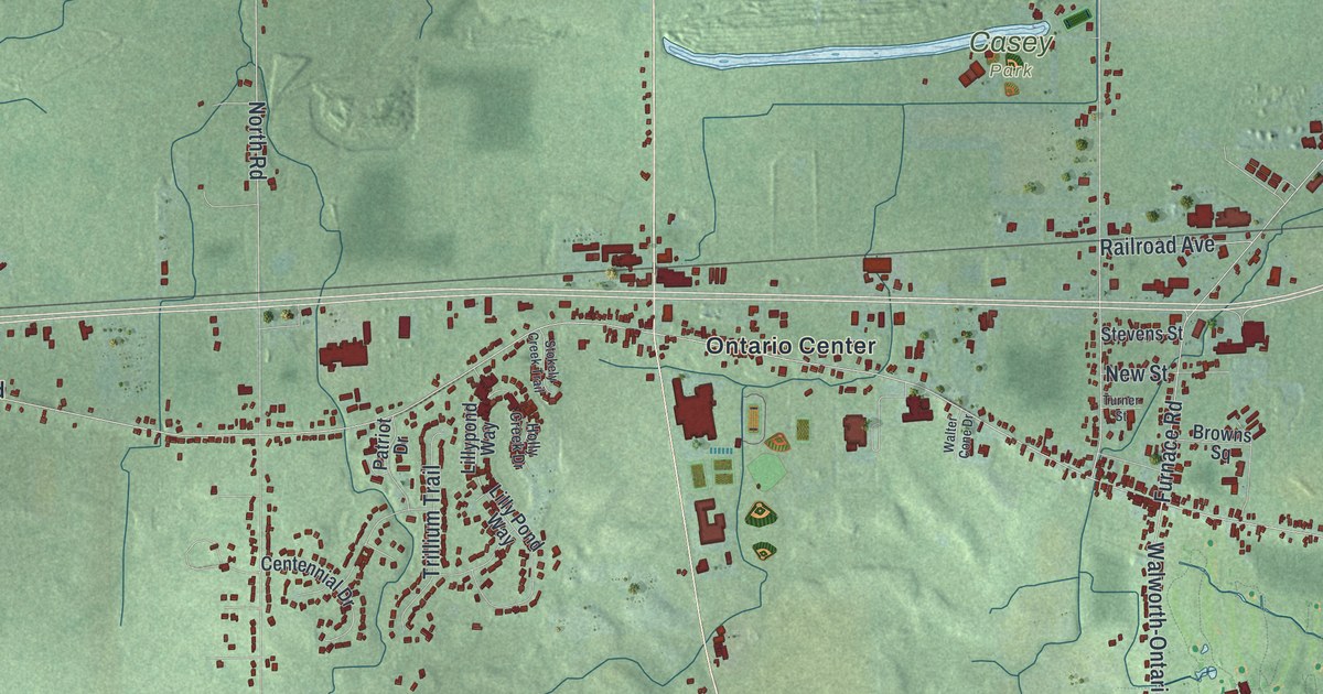 Map of Ontario, New York