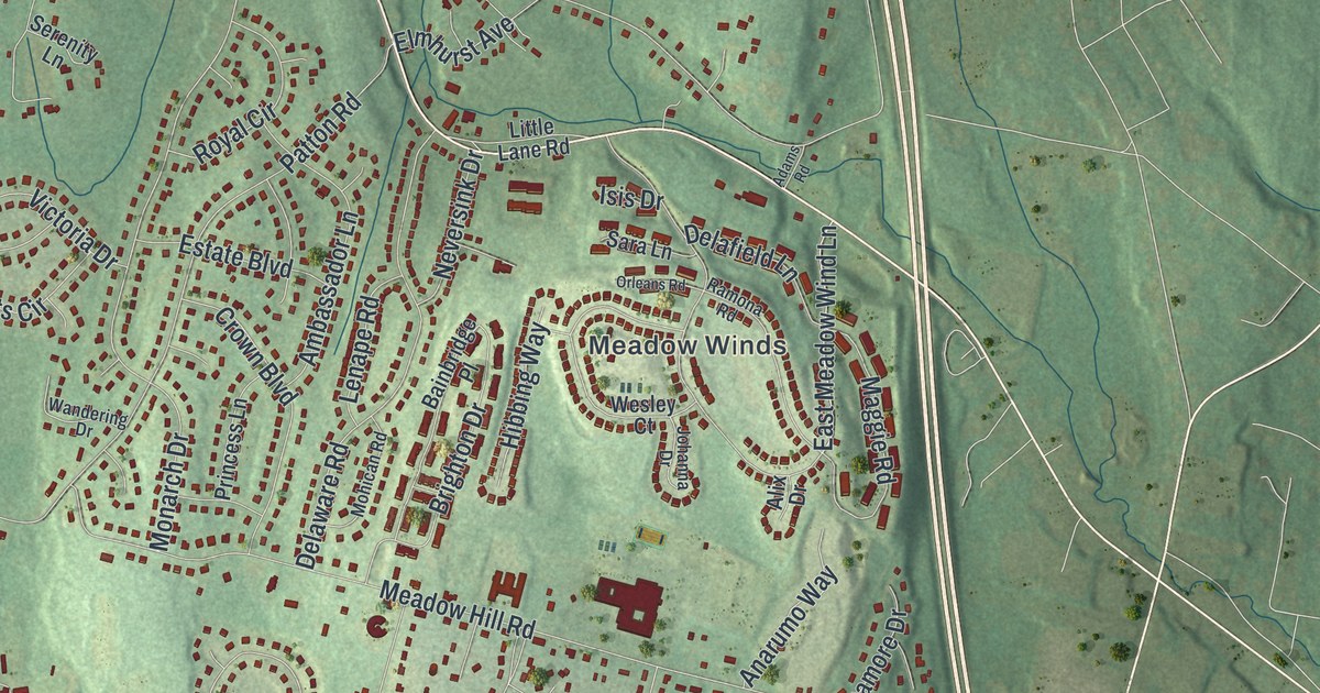 Map of Orange Lake, New York