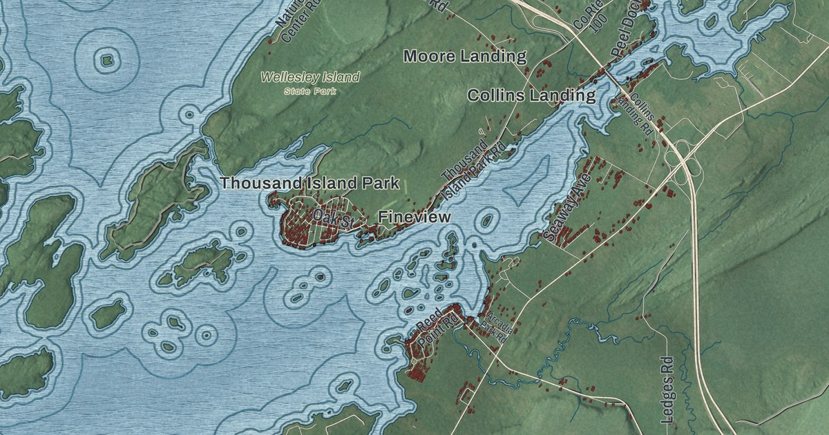 Map of Orleans, New York