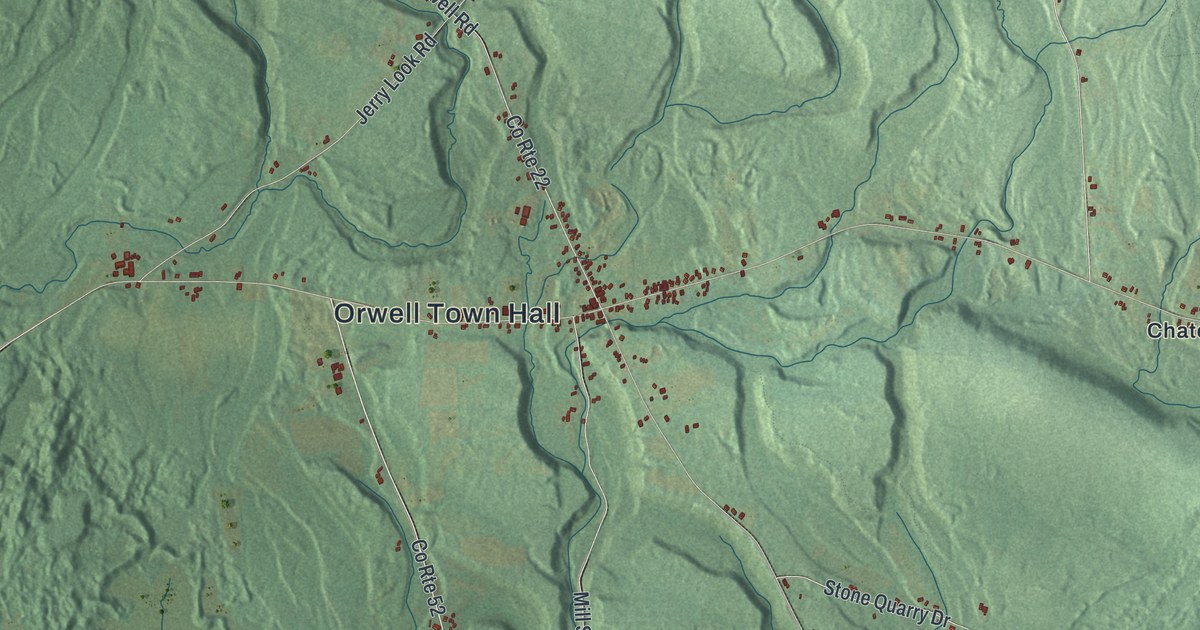 Map of Orwell, New York