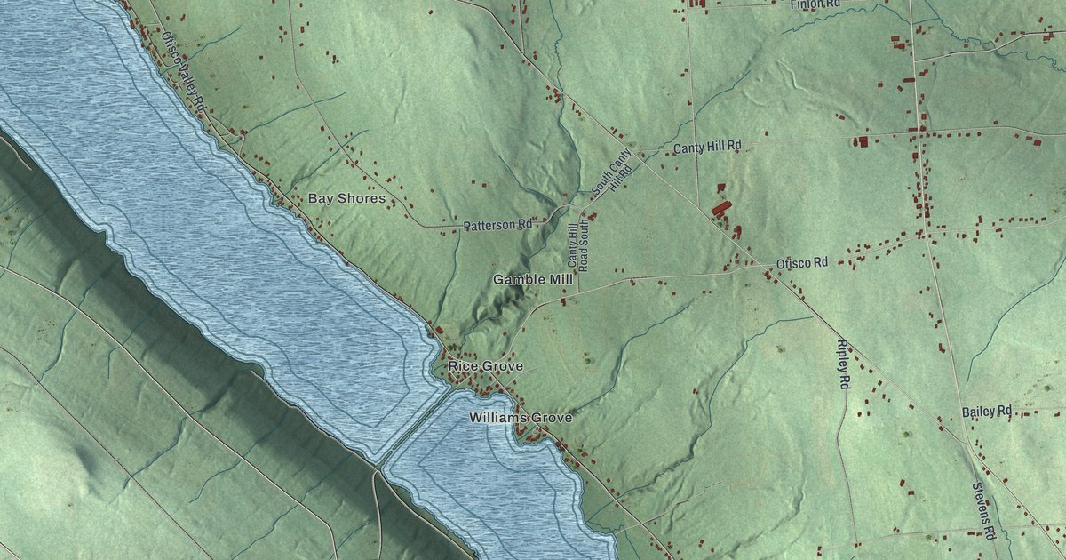 Map of Otisco, New York