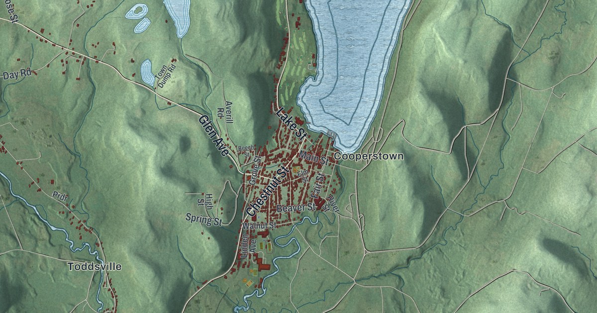 Map of Otsego, New York