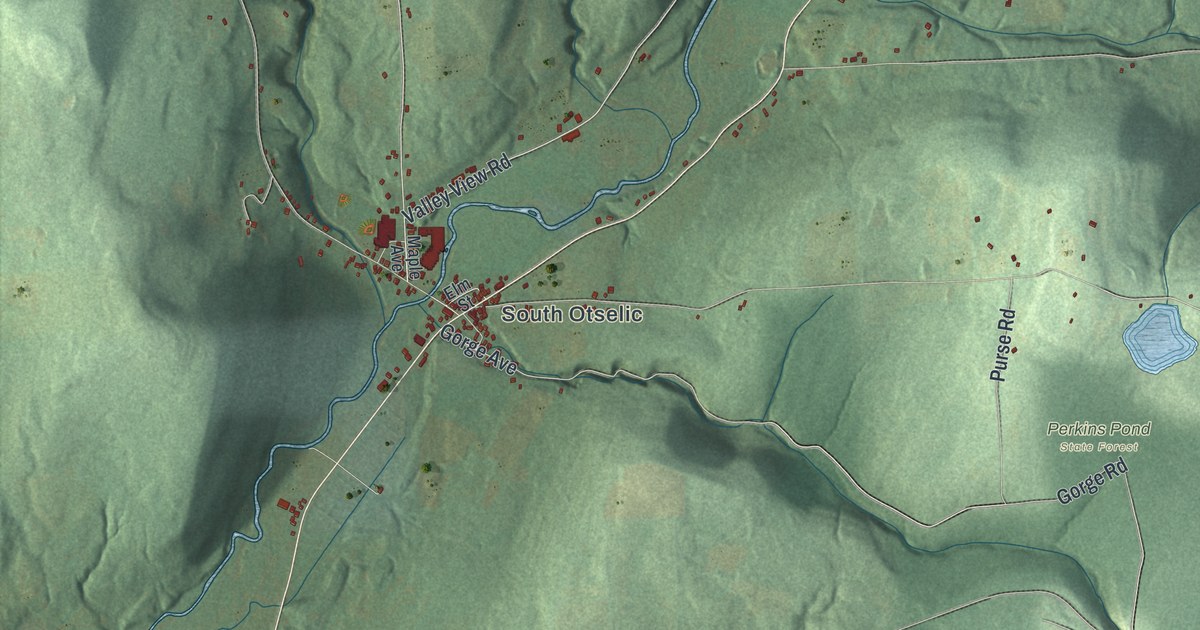 Map of Otselic, New York