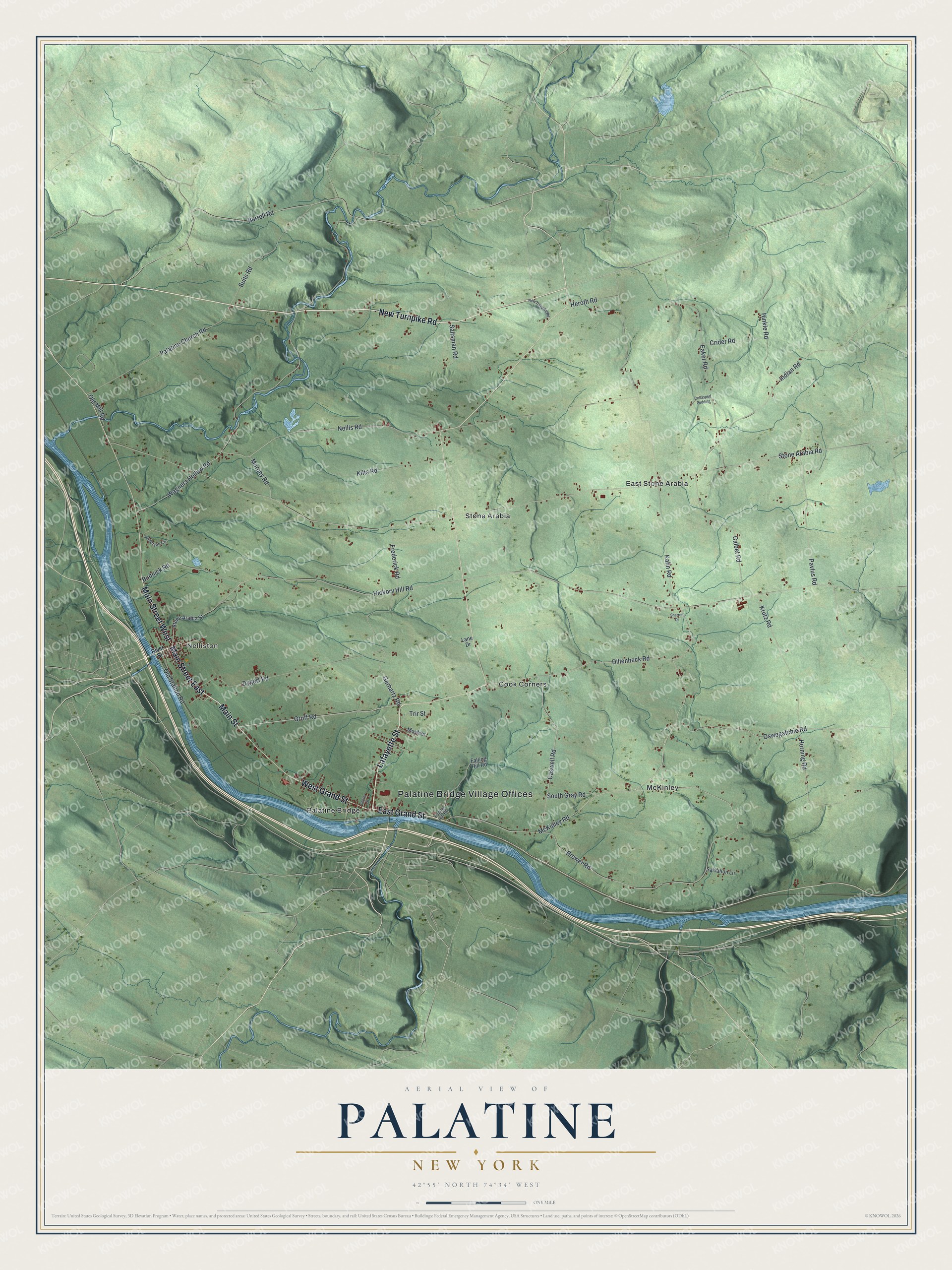 Watermarked full-map preview of Palatine, New York