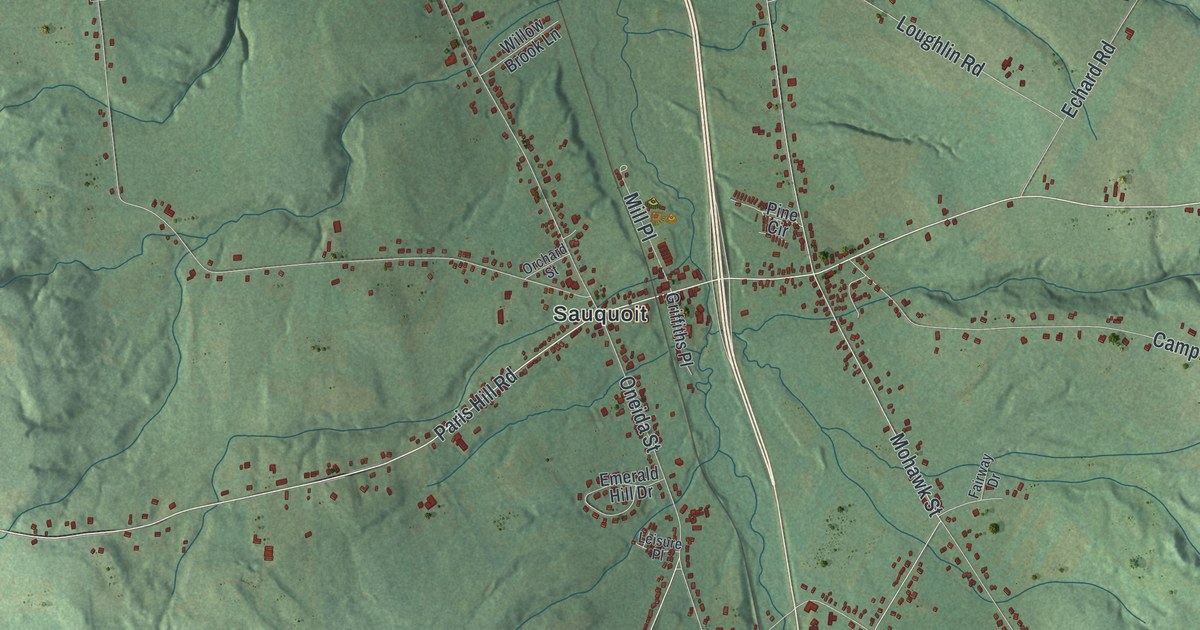 Map of Paris, New York