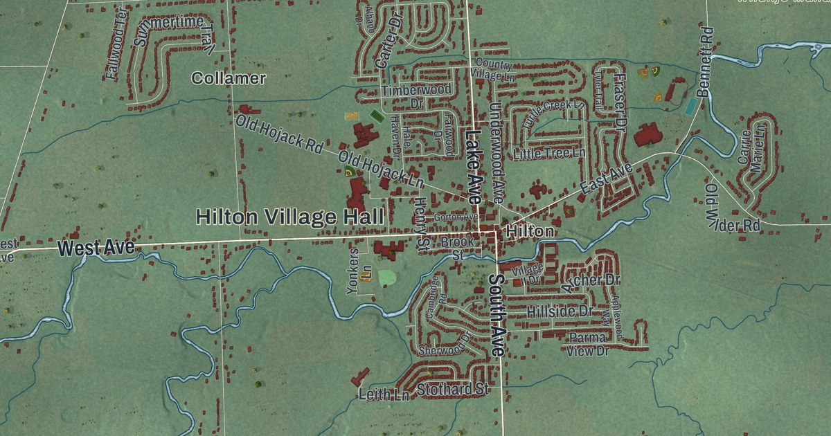 Map of Parma, New York