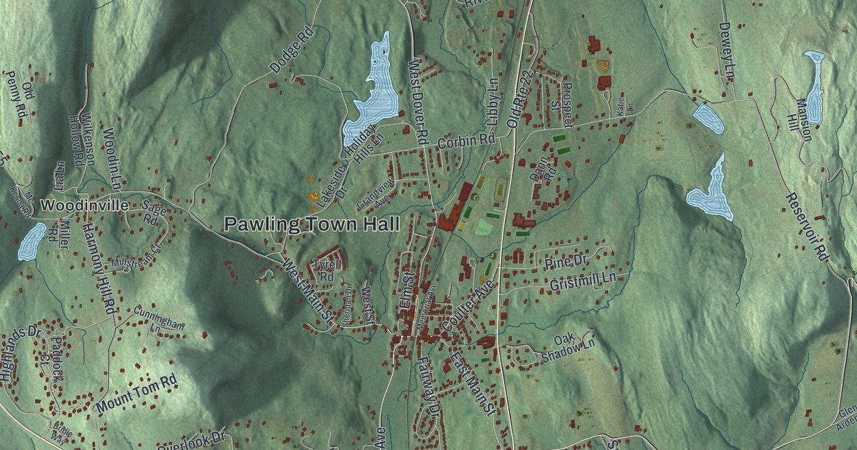 Map of Pawling, New York