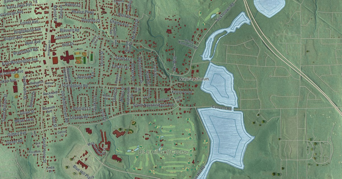 Map of Pearl River, New York