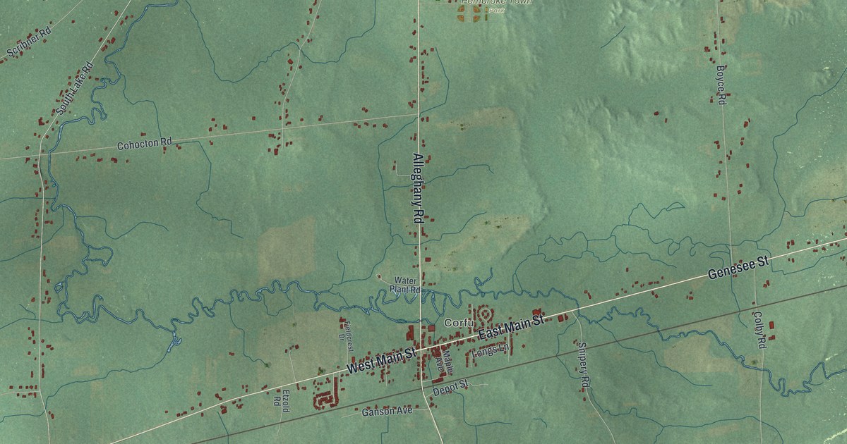 Map of Pembroke, New York