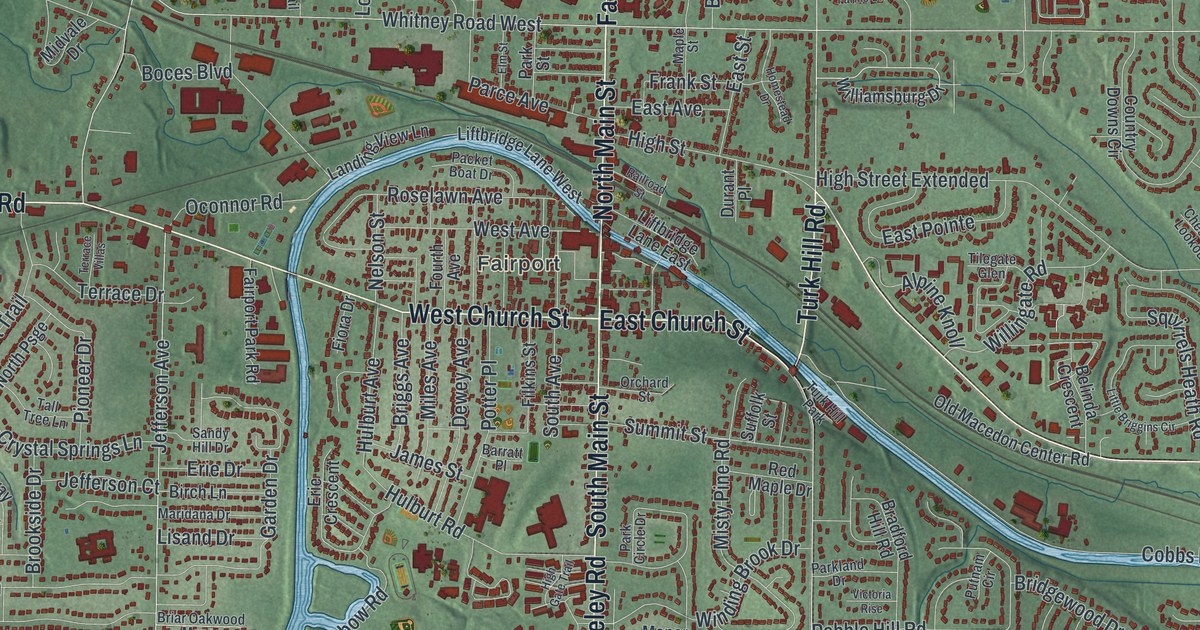 Map of Perinton, New York