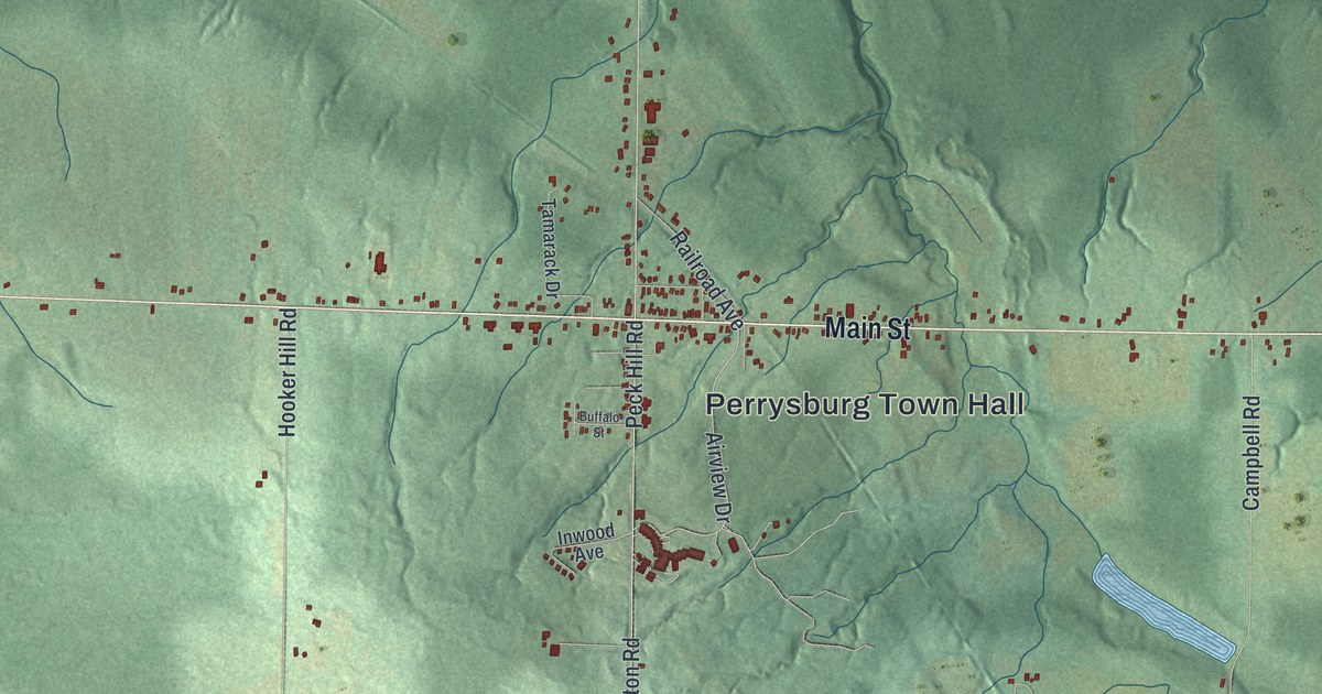 Map of Perrysburg, New York