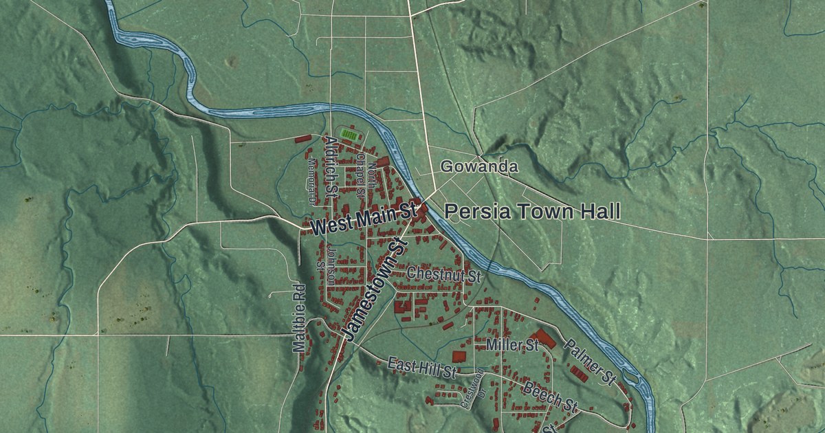 Map of Persia, New York
