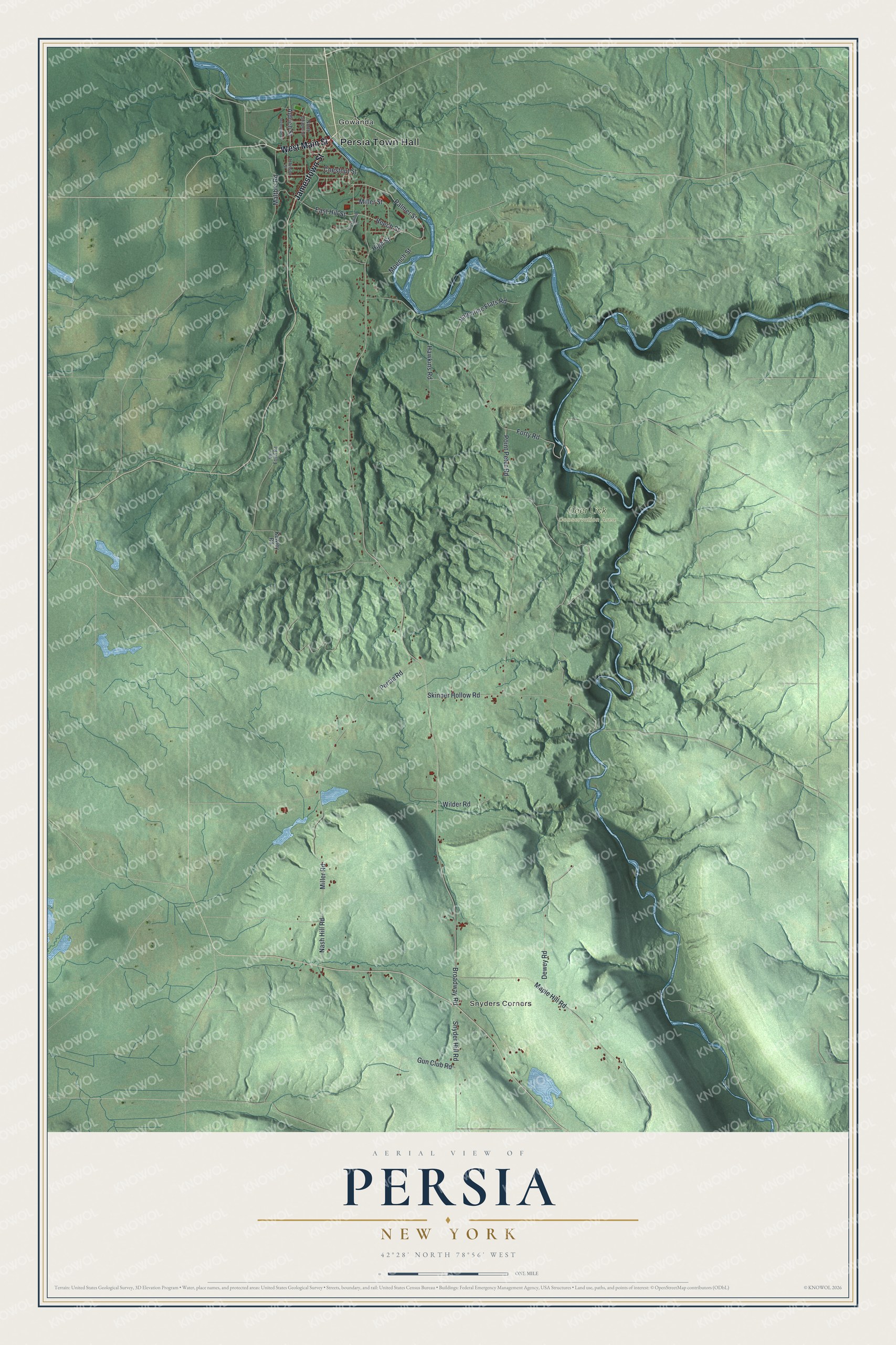 Watermarked full-map preview of Persia, New York