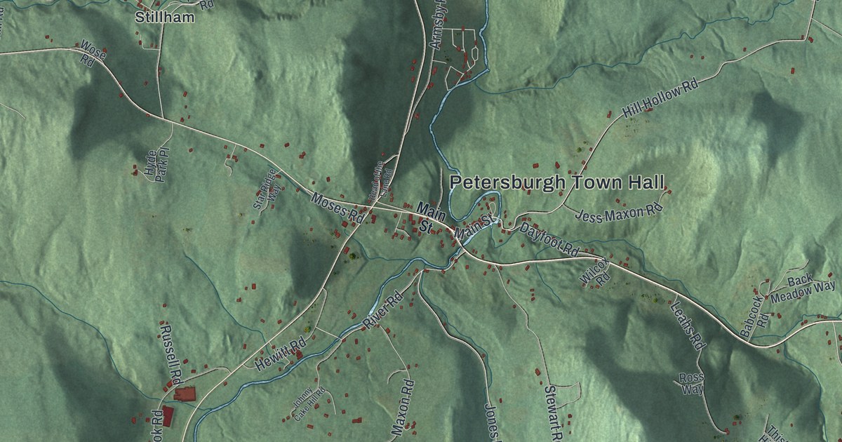 Map of Petersburgh, New York